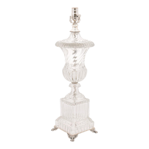 1940s Regency Baccarat Style Table Lamp, Attr. To Paul Hanson n.y.