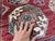 Textile Red Memling Gul Kazak Hand-Knotted Wool Rug - 5'4" X 8'3" For Sale - Image 7 of 15