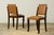 Set of 6 1930s French Art Deco Maple Dining Chairs in Tan Leather For Sale In New York - Image 6 of 18