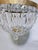Vintage Hollywood Regency Neoclassical Brass Tiered Crystal Basket Chandelier For Sale In New York - Image 6 of 8