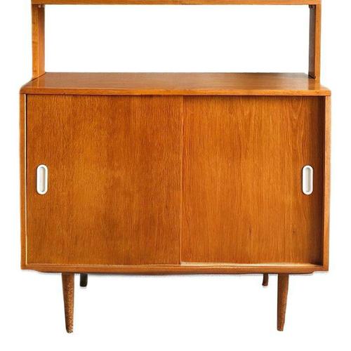 Wood Mid-Century Danish Wall Unit by J. Jiroutek, 1960s For Sale - Image 7 of 9