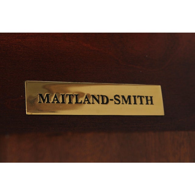 Maitland Smith Mahogany Narrow China Cabinet For Sale - Image 17 of 18
