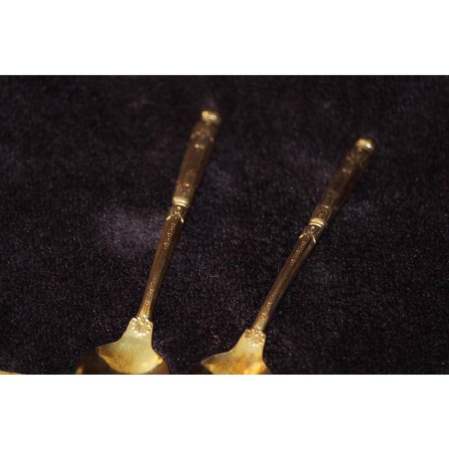 Gold-Plated Coffee Spoons, France, Set of 11 For Sale - Image 16 of 18
