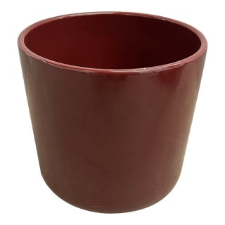 Late 20th Century Gainey Glazed Large Ceramic Planter For Sale