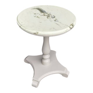 Vintage Marble Top Side Table For Sale