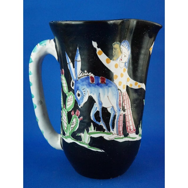 Ceramic 20th Century Ceramic Jug by the Cas Vietri Factory, Italy, 1960s For Sale - Image 7 of 18