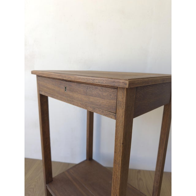 Oak Side Table, 1950s For Sale - Image 12 of 15