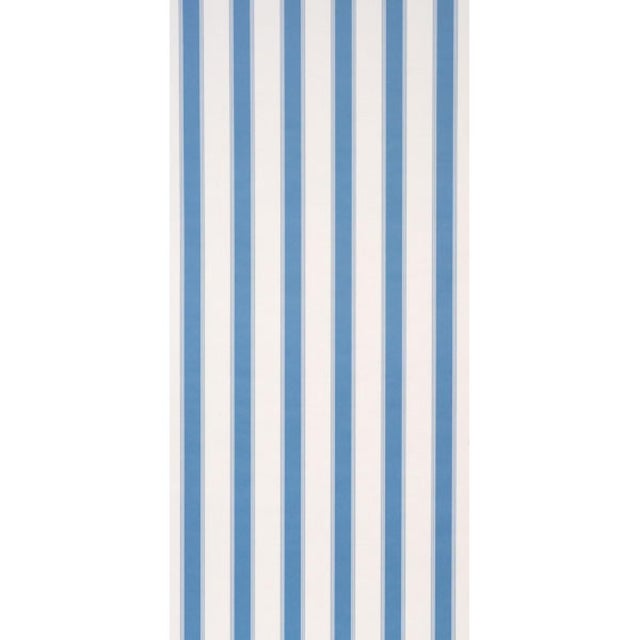 A classic multi-width stripe with endless versatility, this timeless striped wallpaper by interior designer Veere Grenney...