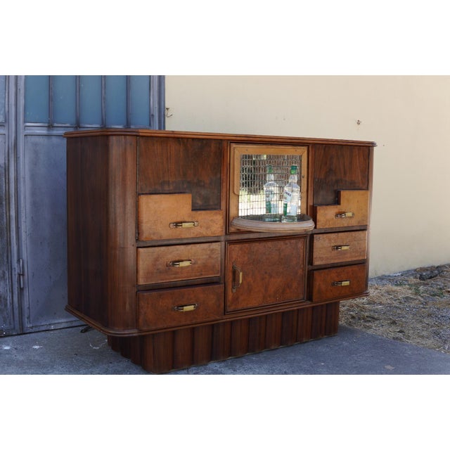VintageItalian Art Deco Bar Cabinet, 1925 For Sale - Image 4 of 6