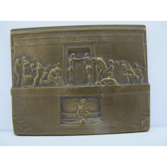 Metal Bronze Medal Plaque Albert Bartholomé Aux Morts French Père-Lachaise H. Kautsch For Sale - Image 7 of 8