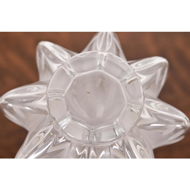 Lalique Paris Marie-Claude Soliflore Frosted Crystal Vase For Sale - Image 9 of 11
