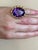 50 Carat Amethyst Cocktail Ring in Solid 18 Karat Yellow Gold 29 Grams For Sale - Image 12 of 18