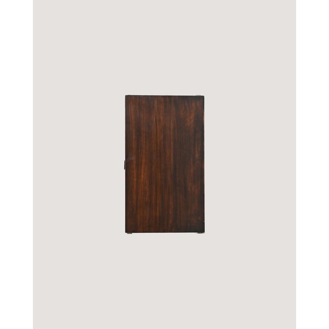 Scandinavian Teak and Dark Wood Bedside Table, 1950s For Sale - Image 10 of 11