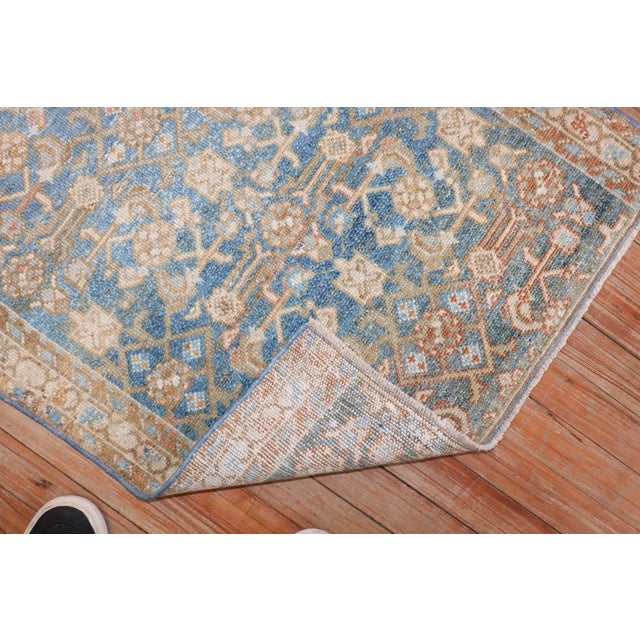 Early 20th Century Blue Small Square Malayer rug no.j2834 For Sale - Image 5 of 8