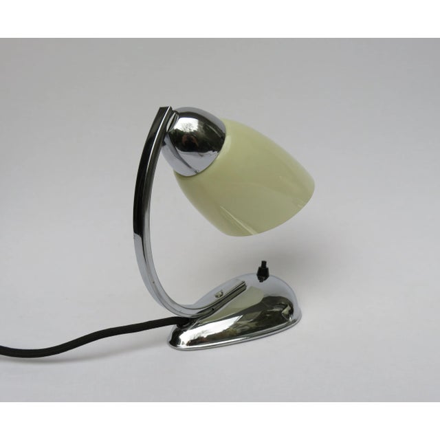 Mid-Century Czech Chrome Bedside Lamps from Napako, 1940s, Set of 2 For Sale - Image 6 of 16