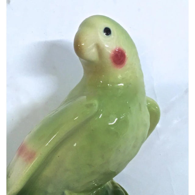 Art Deco Vintage Ceramic Parrot Sculpture For Sale - Image 3 of 7