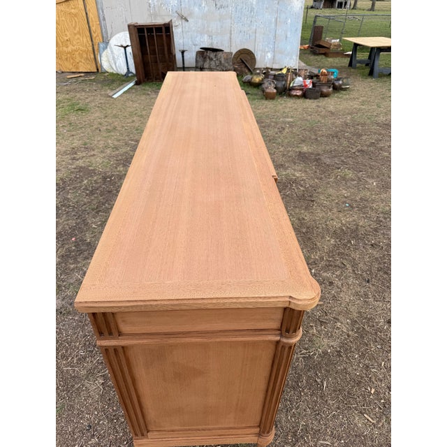 French 19th Century French Louis XVI Solid Mahogany Bleached Sideboard /Credenzas For Sale - Image 3 of 11
