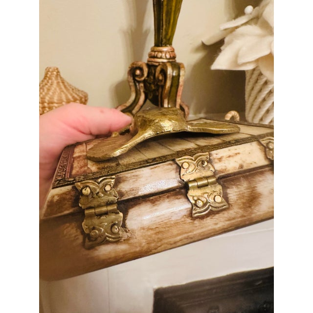 Vintage Bone and Brass Elephant Box For Sale - Image 11 of 11