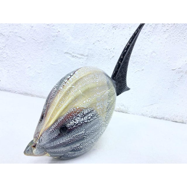 Glass Murano Glass Fish Sculpture, 1960s by Gaetano Mazzucato For Sale - Image 7 of 9