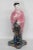 Japanese Lusterware Iridescent Pink and Black Man in Kimono Figurine For Sale - Image 10 of 12