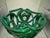 1980s Postmodern Green Ceramic Braided Woven Abstract Centerpiece Bowl For Sale - Image 5 of 11