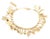 14k Yellow Gold Assorted Multi-Charms Chain Bracelet For Sale