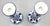 Vintage French Fleur-De-Lis Blue & White Porcelain Candlesticks - A Pair For Sale - Image 4 of 8