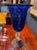 Glass VIntage Blue and Gold Murano Glass Vase For Sale - Image 7 of 7