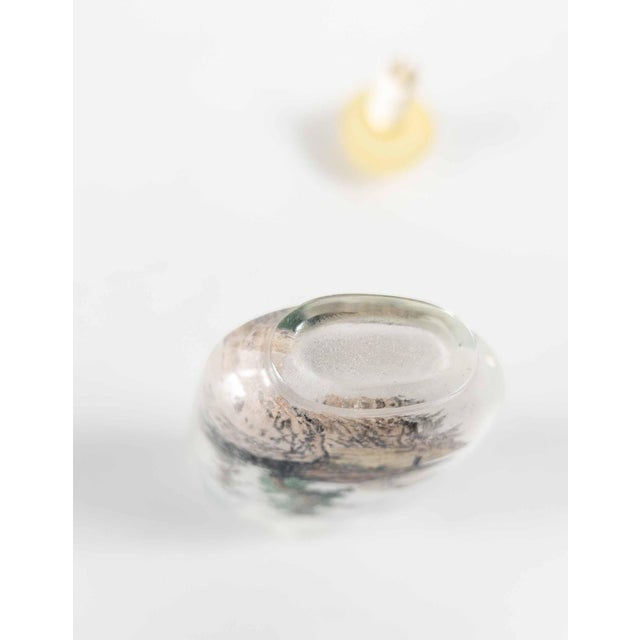 Mid-Century Chinese Inside Reverse Painted Snuff Bottle Signed For Sale - Image 9 of 9