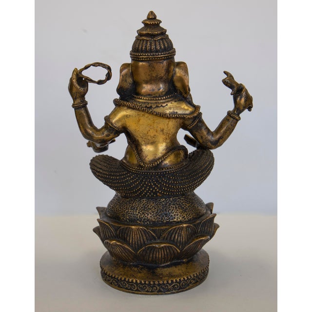 Chinese Vintage Bronze of Ganesha For Sale - Image 3 of 5