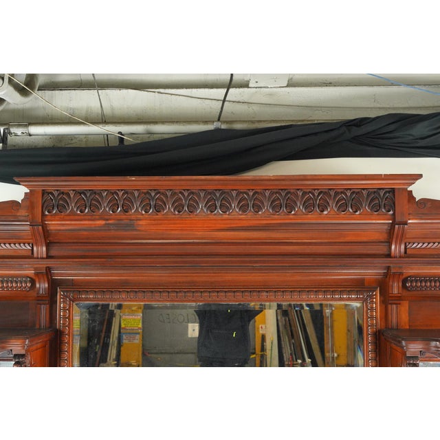 Late 19th Century Victorian Mahogany Fireplace Mantel For Sale - Image 16 of 16
