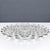 Fostoria Glass Company Vintage Fostoria American Clear Glass Block Optic Three Footed Cake Torte Plate For Sale - Image 4 of 8