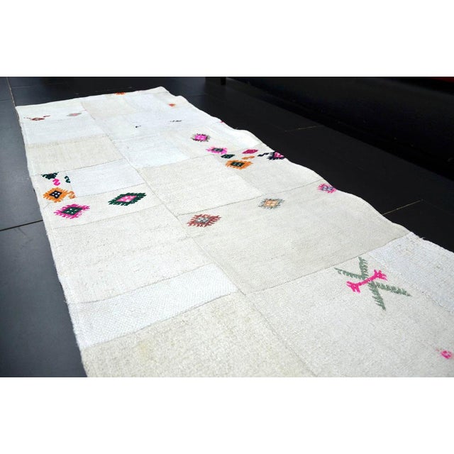 Vintage Hemp Patchwork Runner Rug, 1960s For Sale - Image 4 of 10