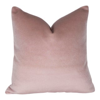 Blush Pink Mohair Pillow For Sale