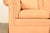 Peach Baker Furniture English Traditional Custom Upholstered Roll Arm Sofa For Sale - Image 8 of 15