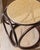 Pair of Vintage Modernist Bent Rattan & Cane Stools / Side Tables, 1970s For Sale - Image 10 of 11