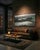 Spectre presents a sweeping landscape characterized by muted tones and abstract forms. The composition features a winding...