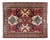 Wool Rug with Caucasian Kazak Pattern For Sale