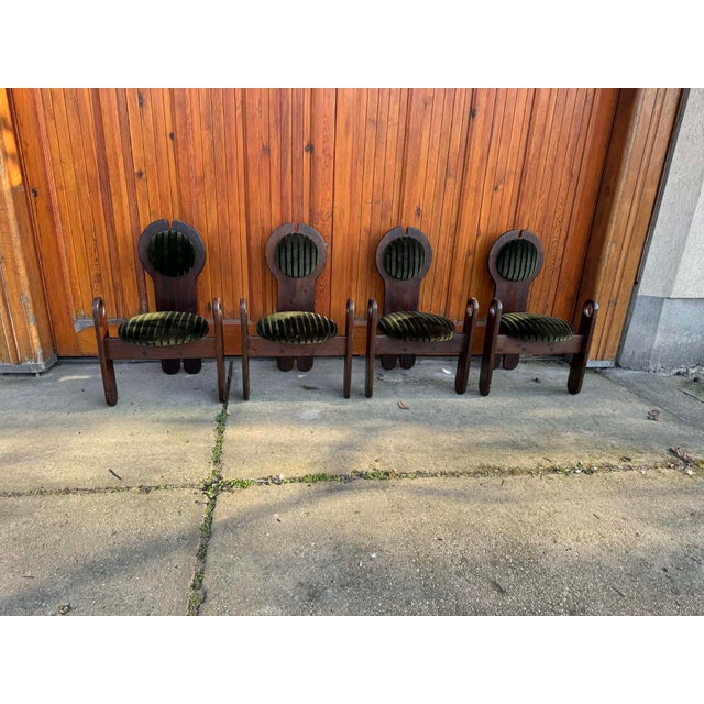 Mid-Century Dining Chairs from Szedleczky Maria, 1960s, Set of 4 For Sale - Image 6 of 7