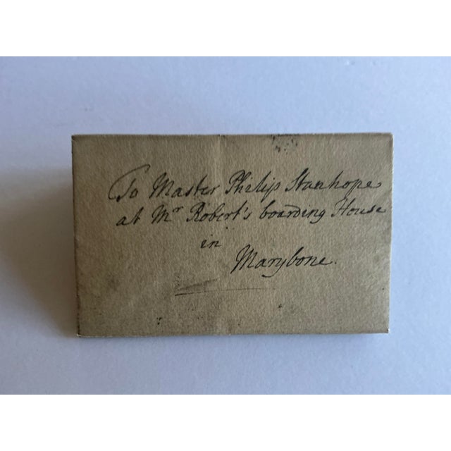 Paper Antiquarian Manuscript - Letter of Lord Chesterfield to His Son - Mid 18th C For Sale - Image 7 of 9