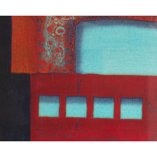 Japanese 1972 “Evidence of Fort” Woodblock Print by Hiroyuki Tajima For Sale - Image 3 of 10