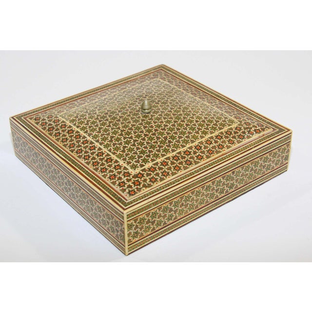 Moorish Micro Mosaic Jewelry Box by Rajhastani, India, 1950 For Sale - Image 13 of 16