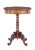 Wood 19th Century Carved Flame Mahogany Side Table For Sale - Image 7 of 9