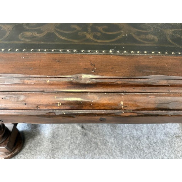 Bernhardt Coffee Table With Decorated Top and Wooden Base For Sale - Image 13 of 14