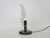Foliage Table Lamp in Glass and Anthracite Gray Metal, 1980s For Sale - Image 4 of 10