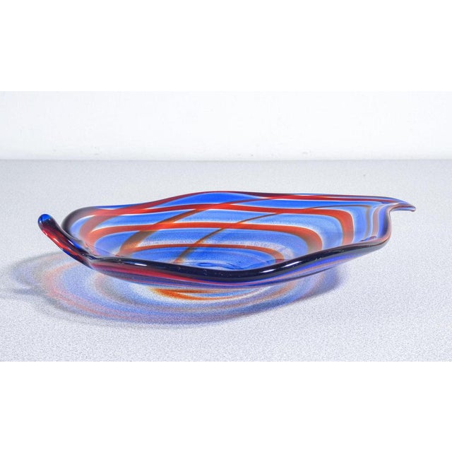Polychrome Blown Glass Saucer from Murano For Sale - Image 15 of 18