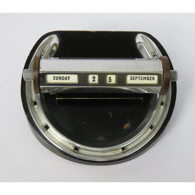Vintage English Art Deco Perpetual Calender For Sale - Image 9 of 10