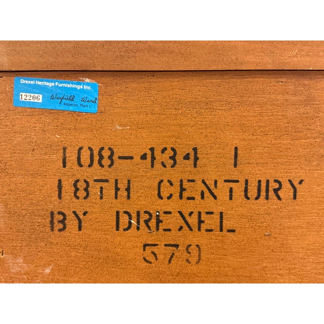 Drexel Heritage 18th Century Collection Highboy Chest of Drawers, Vintage For Sale - Image 11 of 12