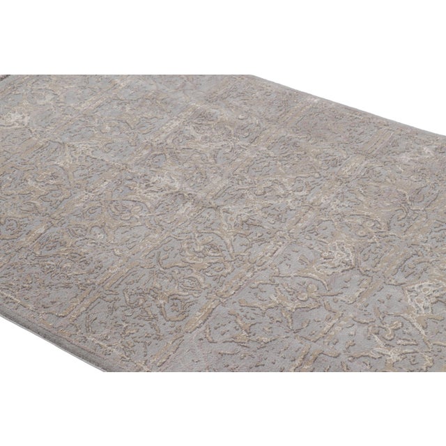 Hand-knotted in silk, this 3x5 runner rug represents a bold new line of Rug & Kilim’s Modern Collection—a series of...
