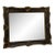 Ornate Black and Gold Antique-Style Wall Mirror For Sale